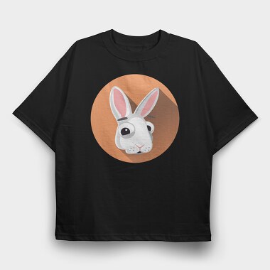 Bunny Ears Icon, Tricou Oversize Barbati (Unisex)