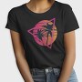Vaporwave Palm Tree Sunset, Tricou Femei