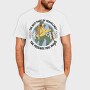 Man Hiking Over Planet Earth, Tricou Barbati (Unisex)