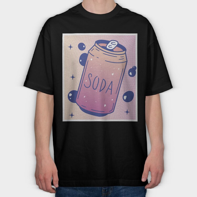 Vaporwave Soda Can, Tricou Oversize Barbati (Unisex)