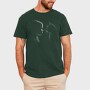 Girl And A Cat Silhouette, Tricou Barbati (Unisex)
