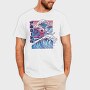 Vaporwave Surfing Axolotl Surf, Tricou Barbati (Unisex)