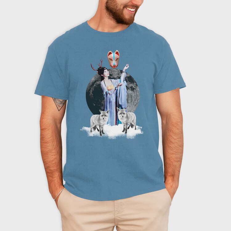 Tote Japan Kitsune, Tricou Barbati (Unisex)