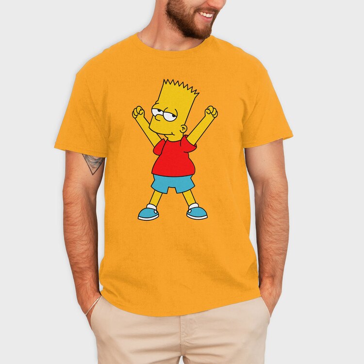 Bart Simpson 02, Tricou Barbati (Unisex)