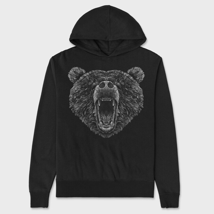 Hanorac Barbati (Unisex), Bear Roaring