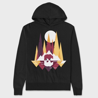Bear Mountain Geometric, Hanorac Oversize Barbati (Unisex)