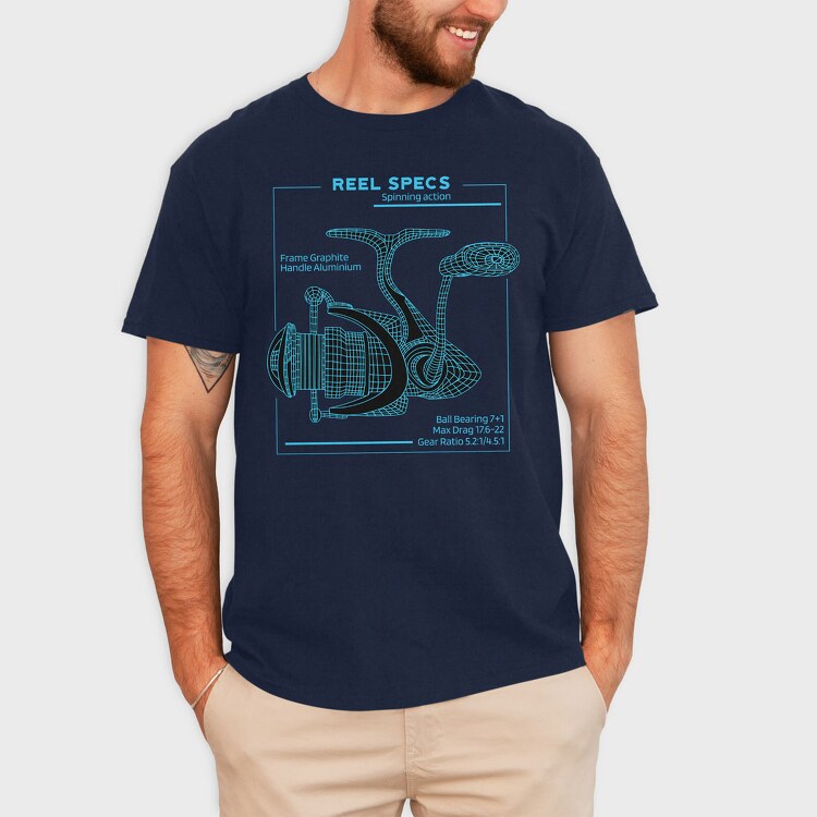 Tech Reel Diagram, Tricou Barbati (Unisex)