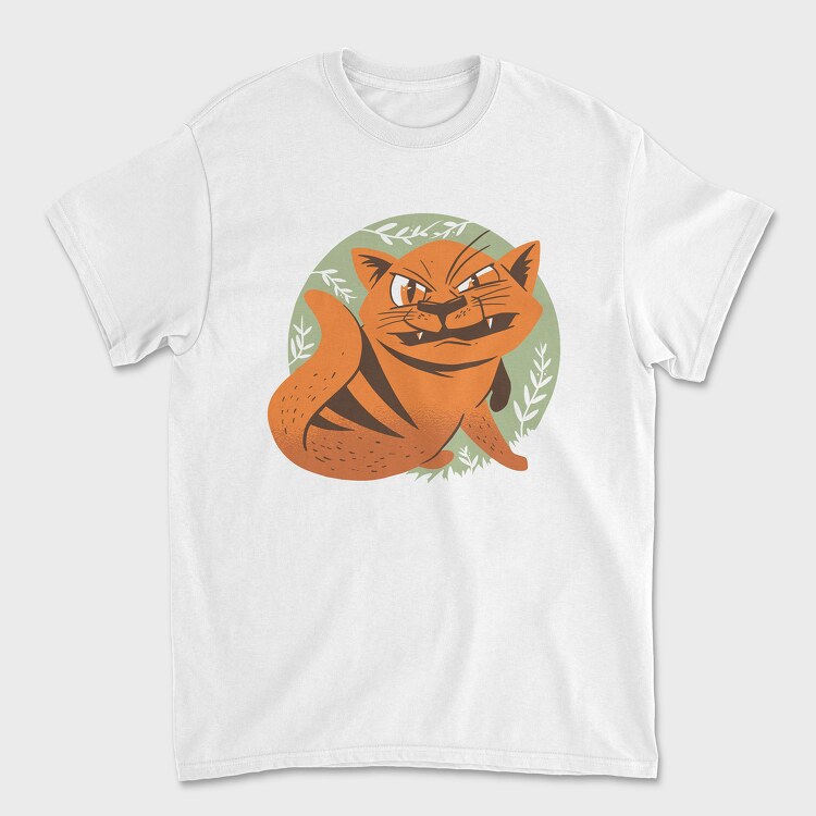 Angry Cat, Tricou Barbati (Unisex)