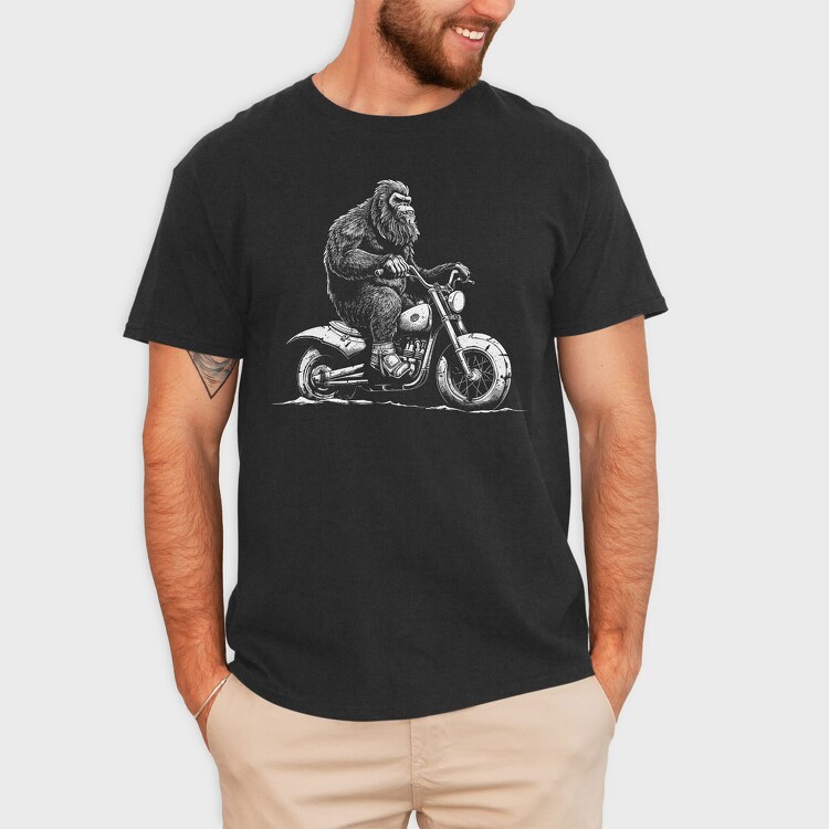 Big Foot Motorcycle, Tricou Barbati (Unisex)