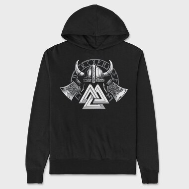 Valknut Vikings, Hanorac Oversize Barbati (Unisex)