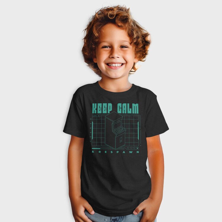 Tricou Copii, Keep Calm and Respawn