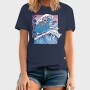 Skeleton Surf, Tricou Barbati (Unisex)
