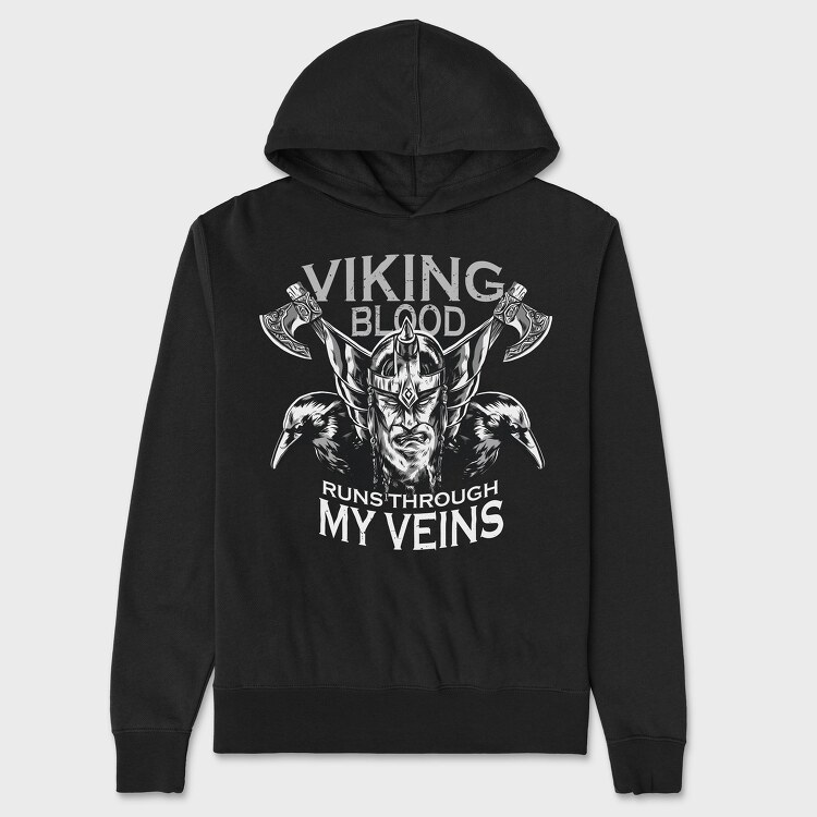 Viking Blood, Hanorac Oversize Barbati (Unisex)