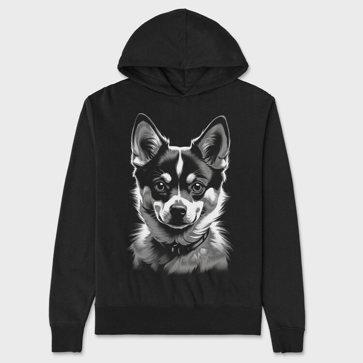 Hanorac Barbati (Unisex), Kleekai Dog Monochrome