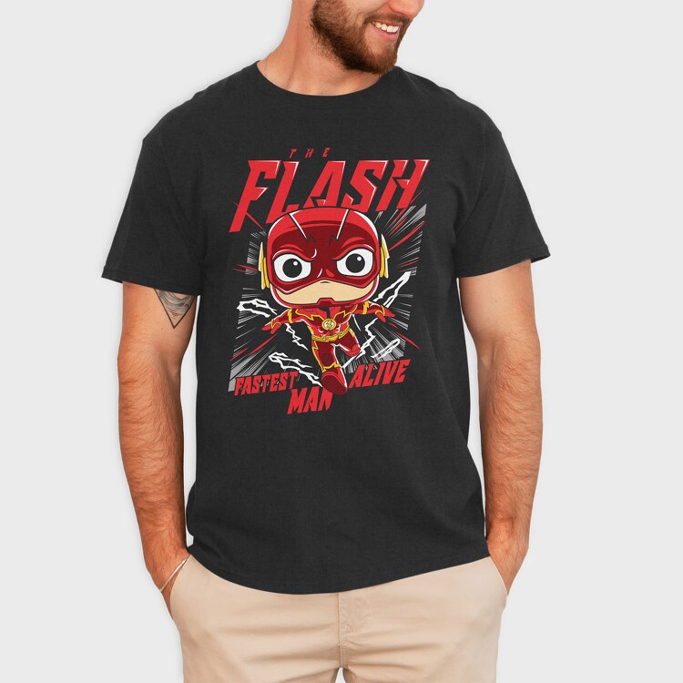 The Flash Comics, Tricou Barbati (Unisex)