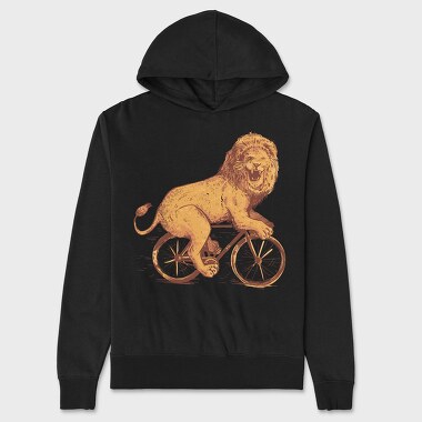 Bicicle Lion, Hanorac Oversize Barbati (Unisex)