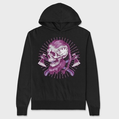 Viking Skull 4, Hanorac Oversize Barbati (Unisex)