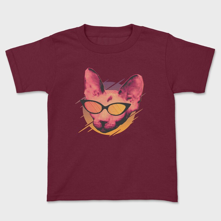 Tricou Copii, Cat Glasses