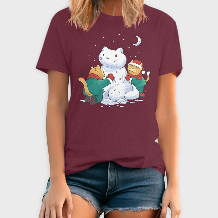 Christmas Cats Snowman, Tricou Barbati (Unisex)