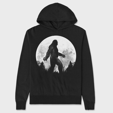 Big Foot Moon Monochrome, Hanorac Oversize Barbati (Unisex)