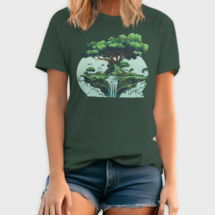 Tree Waterfall, Tricou Barbati (Unisex)