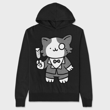 Tux Cat, Hanorac Oversize Barbati (Unisex)