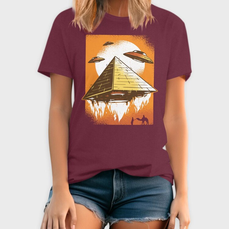 Ufo Pyramid, Tricou Barbati (Unisex)