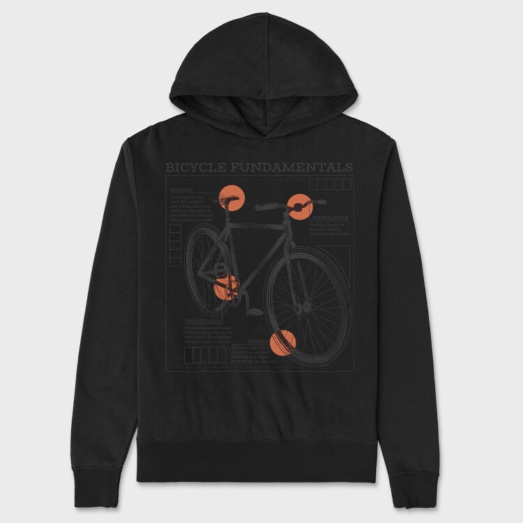 Bike Fundamentals, Hanorac Oversize Barbati (Unisex)