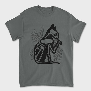 Tricou Barbati (Unisex), Cat Skeleton