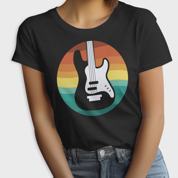 Guitar Retro, Tricou Femei