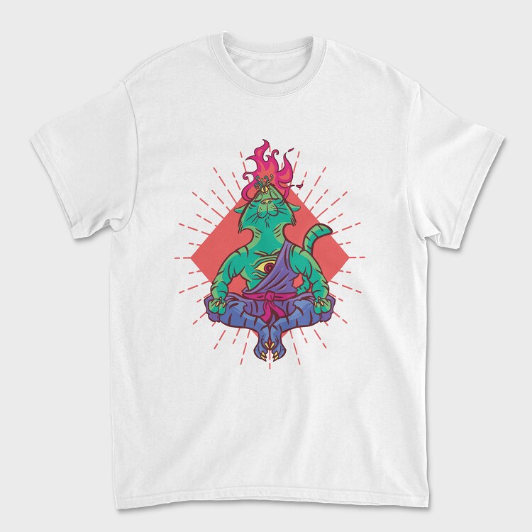 Yoga Cat, Tricou Barbati (Unisex)