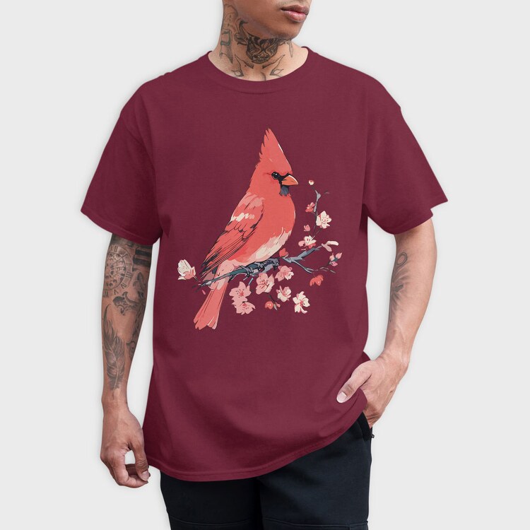 Bird Blossom, Tricou Barbati (Unisex)