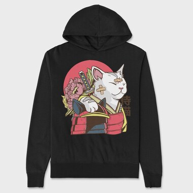 Hanorac Barbati (Unisex), Samurai Cat