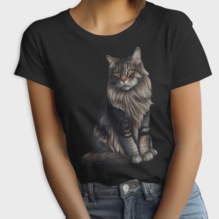 Maine Coon Cat, Tricou Femei