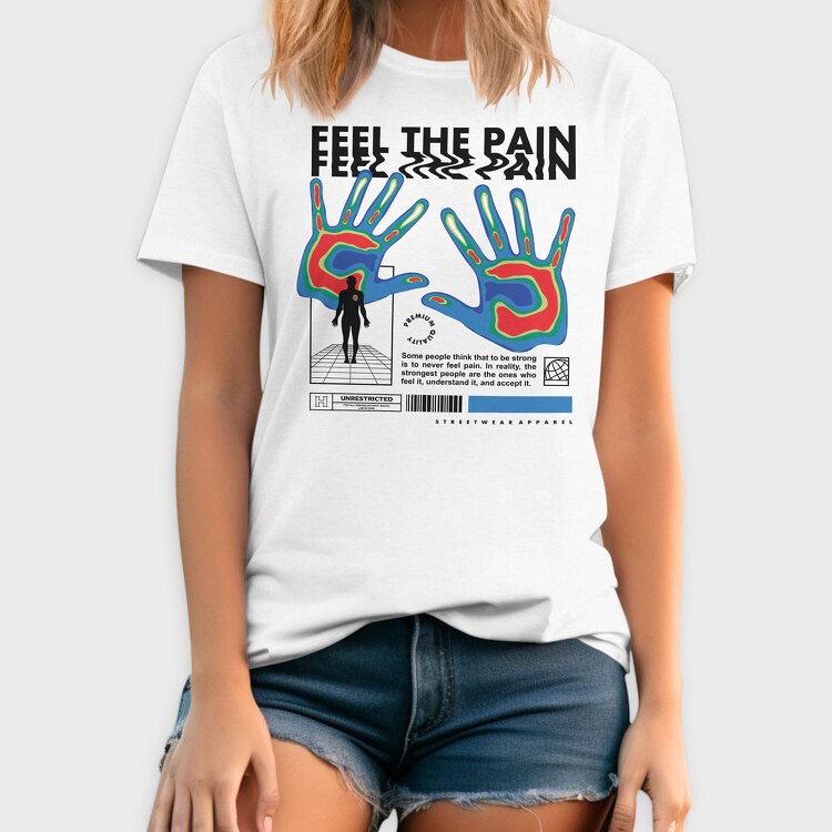 Feel The Pain 1, Tricou Barbati (Unisex)