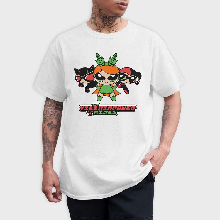 The Powerpuff Girls Catwoman Harley, Tricou Barbati (Unisex)