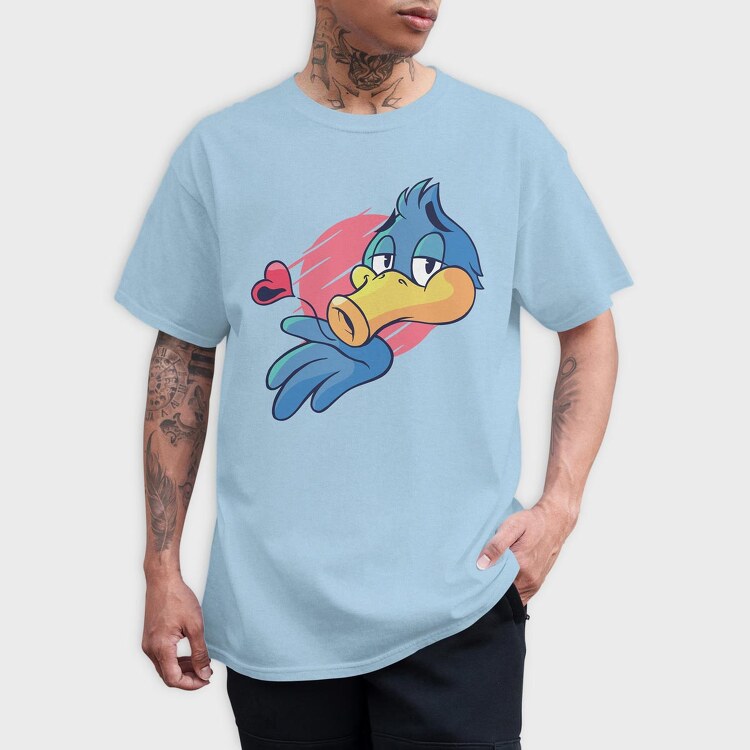 Bird Kiss Heart, Tricou Barbati (Unisex)