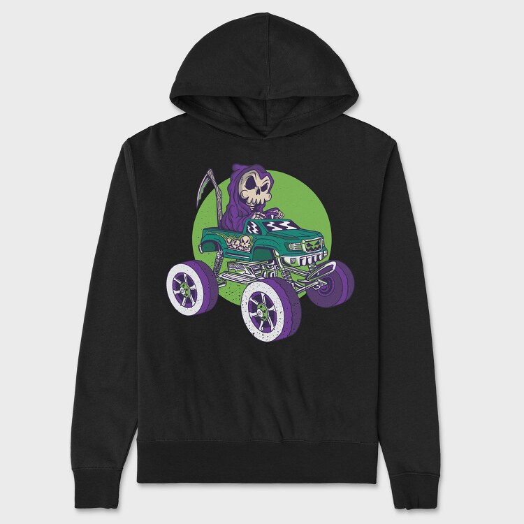 Skull Monstertruck, Hanorac Oversize Barbati (Unisex)