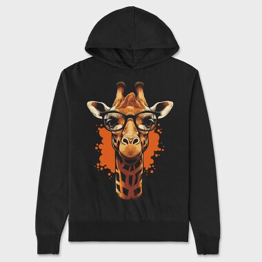 Hanorac Barbati (Unisex), Giraffe With Glasses