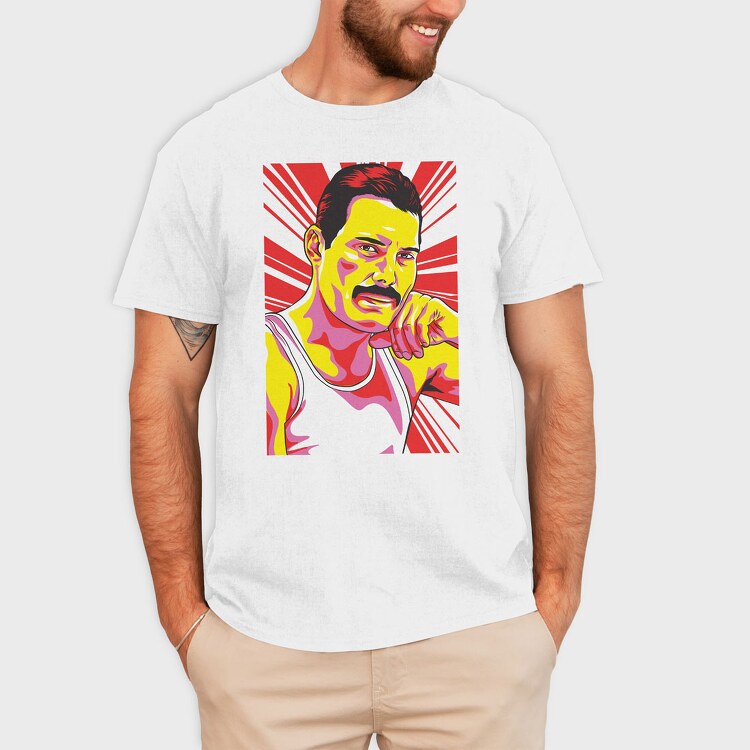 Freddie Mercury 3, Tricou Barbati (Unisex)