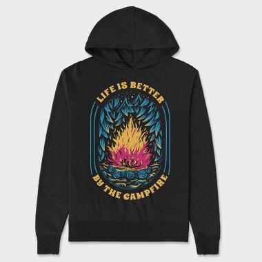 Hanorac Barbati (Unisex), Life Is Better by the Campfire