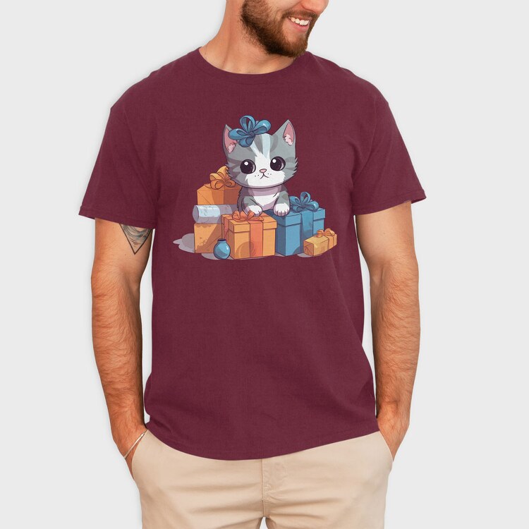 Birthday Cat, Tricou Barbati (Unisex)