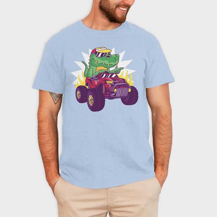 Trex Monster Truck, Tricou Barbati (Unisex)