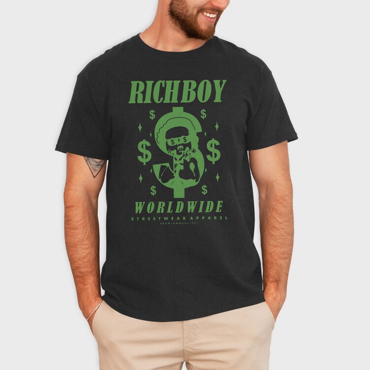 Richboy 2, Tricou Barbati (Unisex)
