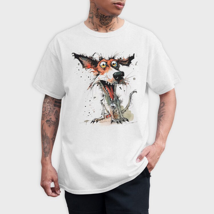 Crazy Dog Ink, Tricou Barbati (Unisex)