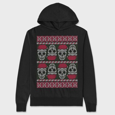 Skulls Ugly Sweater, Hanorac Oversize Barbati (Unisex)