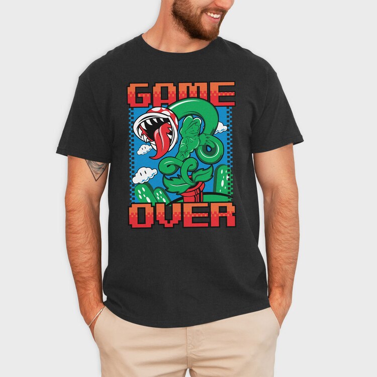 Game Over Mario Bros, Tricou Barbati (Unisex)