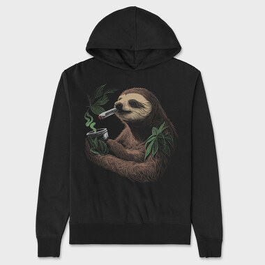 Sloth Pot, Hanorac Oversize Barbati (Unisex)