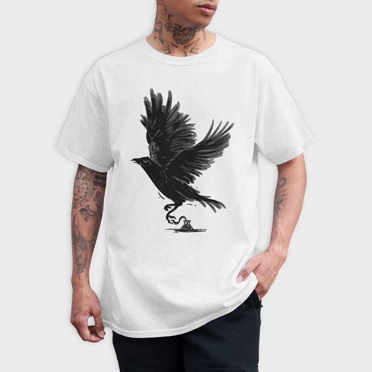Ink Crow, Tricou Barbati (Unisex)