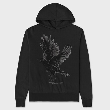 Ink Crow, Hanorac Oversize Barbati (Unisex)